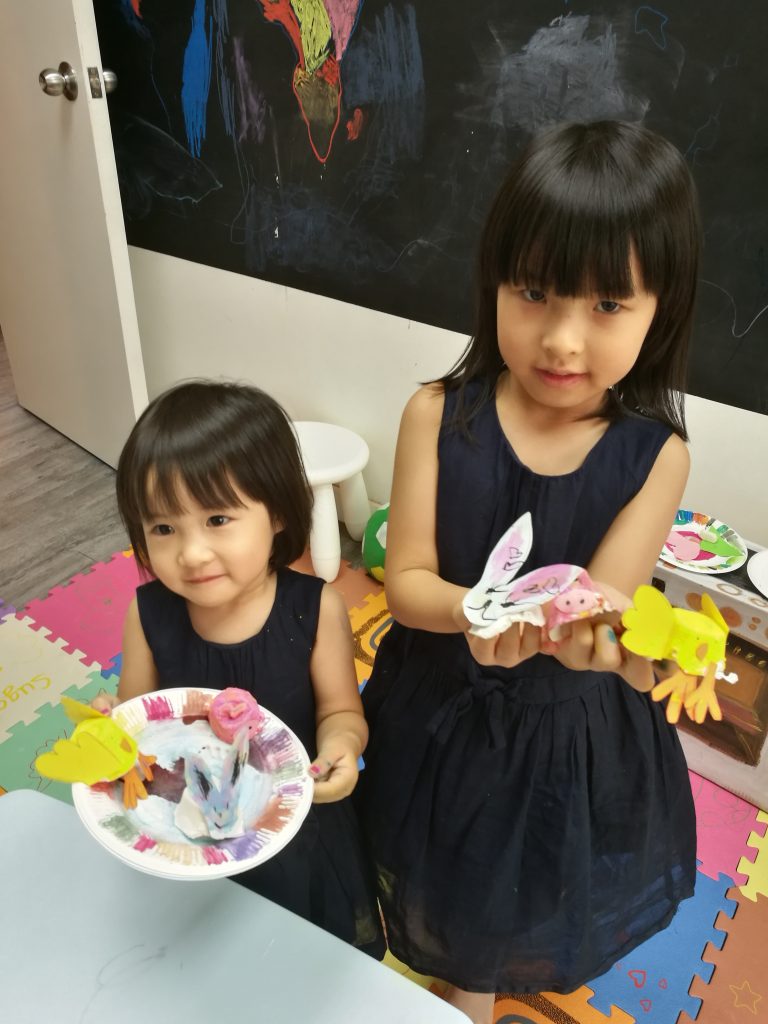 two girls in our Spanish Playgroup in Hong Kong